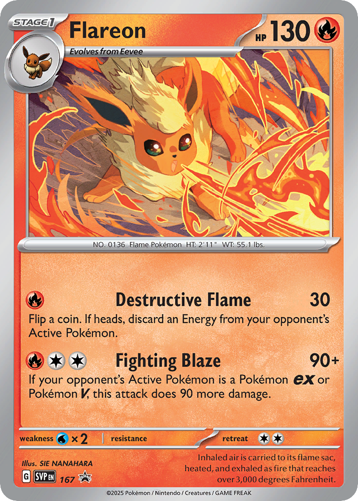 Flareon - 167 - Scarlet & Violet Black Star Promos