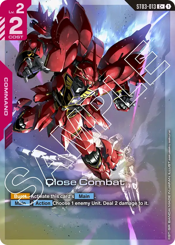 Close Combat - ST03-013 - Common (Alternate Art) - Zeon's rush