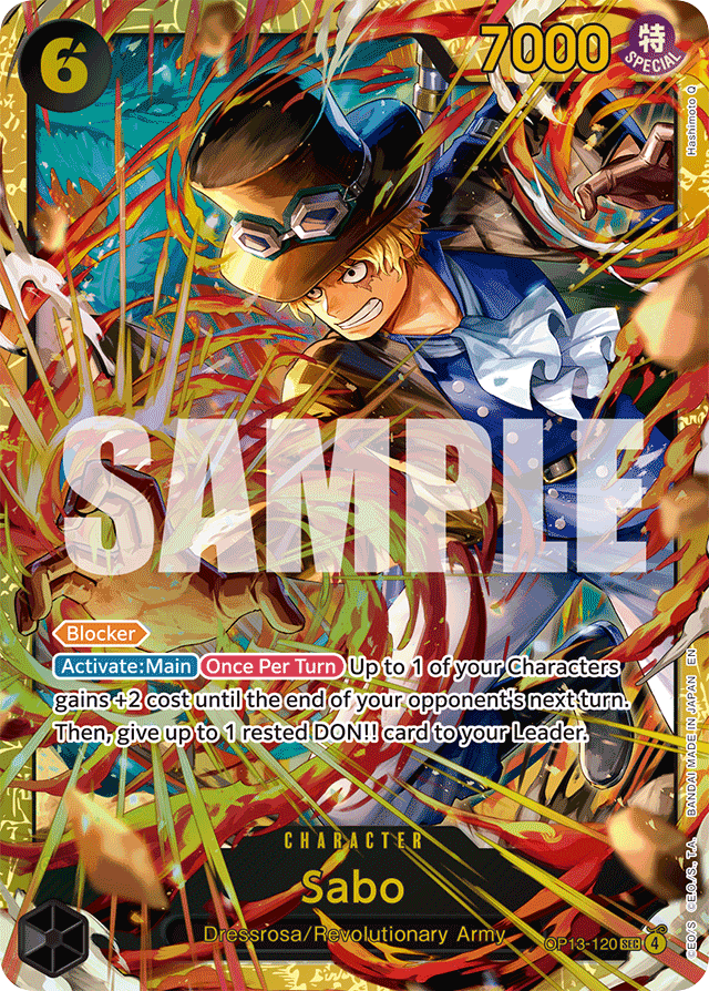 Sabo - OP13-120 - Secret Rare - Carrying On His Will