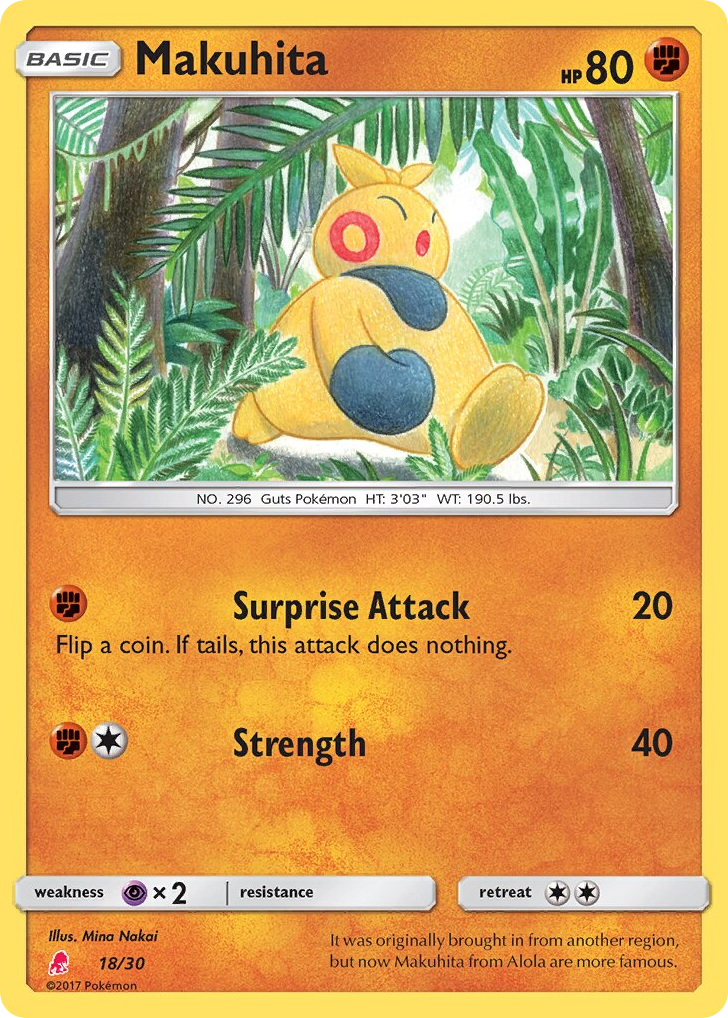 Makuhita - 18/30 - SM Trainer Kit Lycanroc