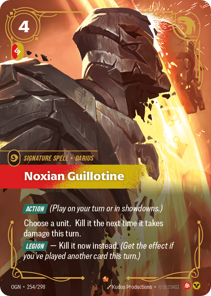 Noxian Guillotine - 254/298 - Epic - Origins