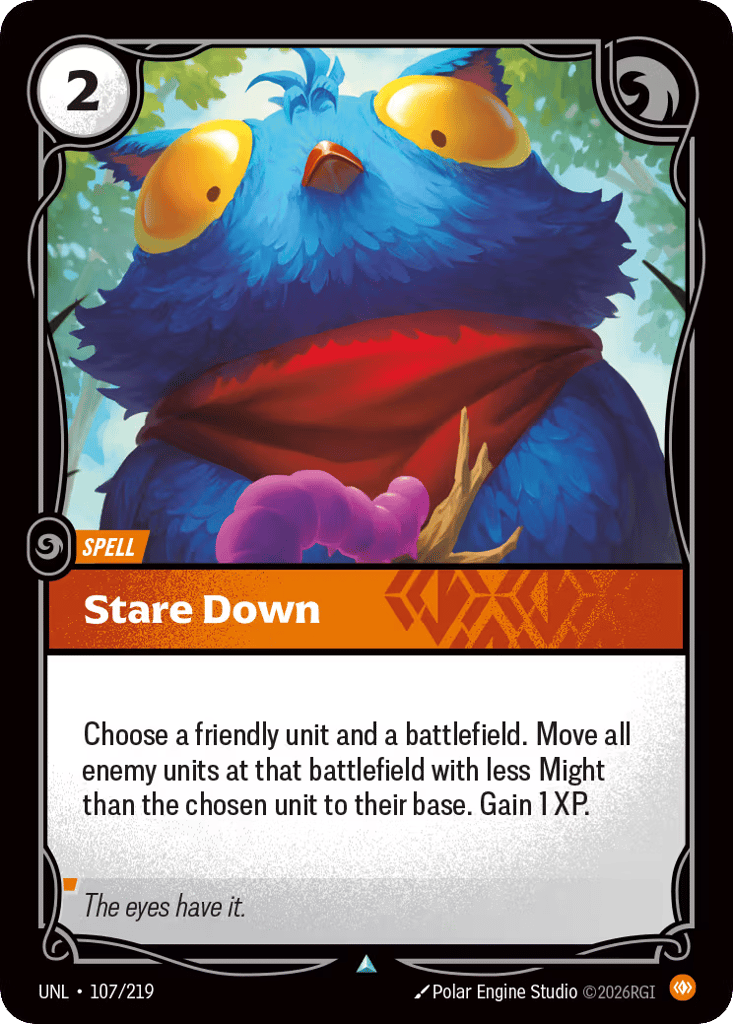 Stare Down - 107/219 - Uncommon - Unleashed