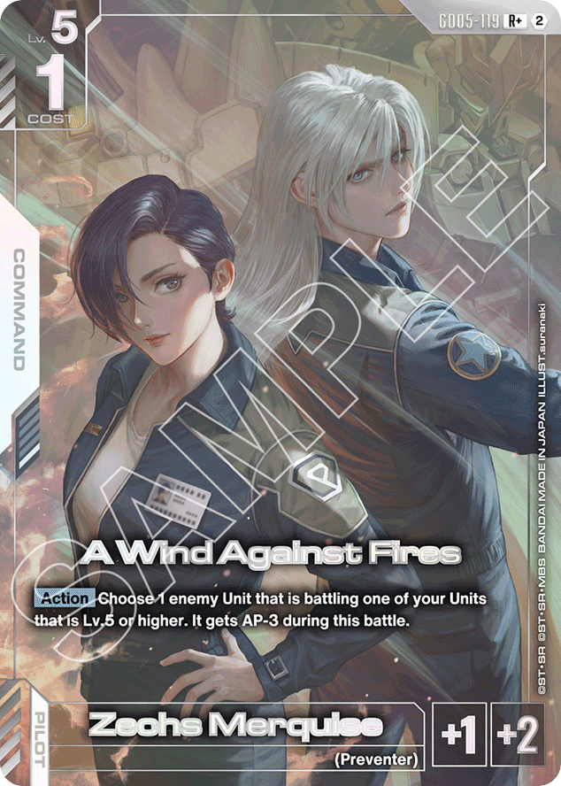 A Wind Against Fires - GD05-119 - Rare (Alternate Art) - Freedom Ascension