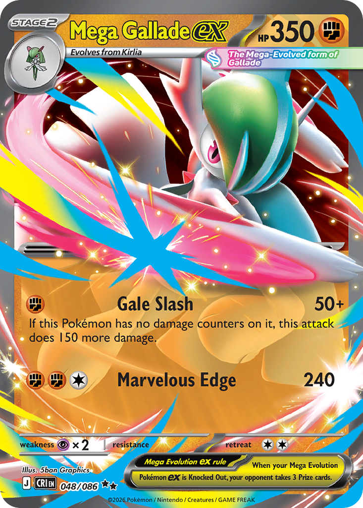 Mega Gallade ex - 48/86 - Chaos Rising