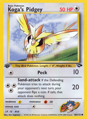 Koga's Pidgey - 080/132 - Gym Challenge