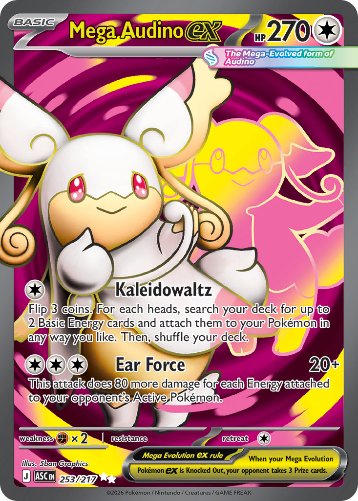 Mega Audino ex - 253/217 - Ascended Heroes