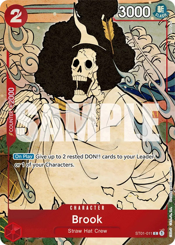 Brook - ST01-011 - Common (First Anniversary Alt Art) - Straw Hat Crew