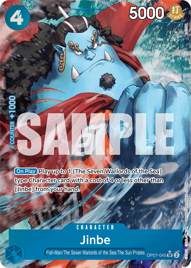 Jinbe - OP07-045 - Super Rare (Alternate Art) - 500 Years In The Future