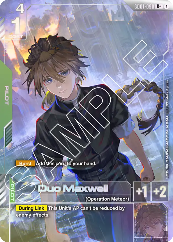 Duo Maxwell - GD01-090 - Rare (Alternate Art) - Newtype Rising