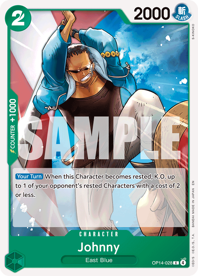 Johnny - OP14-028 - Common - The Azure Sea's Seven