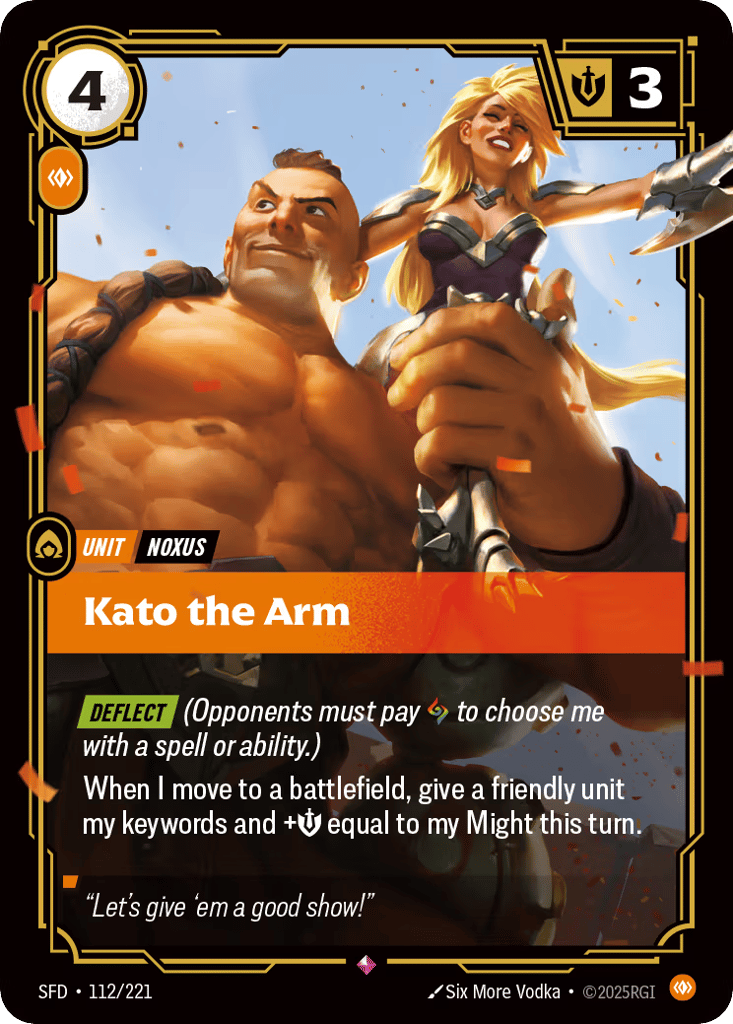 Kato The Arm - 112/221 - Rare - Spiritforged
