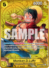 Monkey.D.Luffy - ST13-015 - Super Rare (Second Anniversary Stamp) - Ultra Deck: The Three Brothers