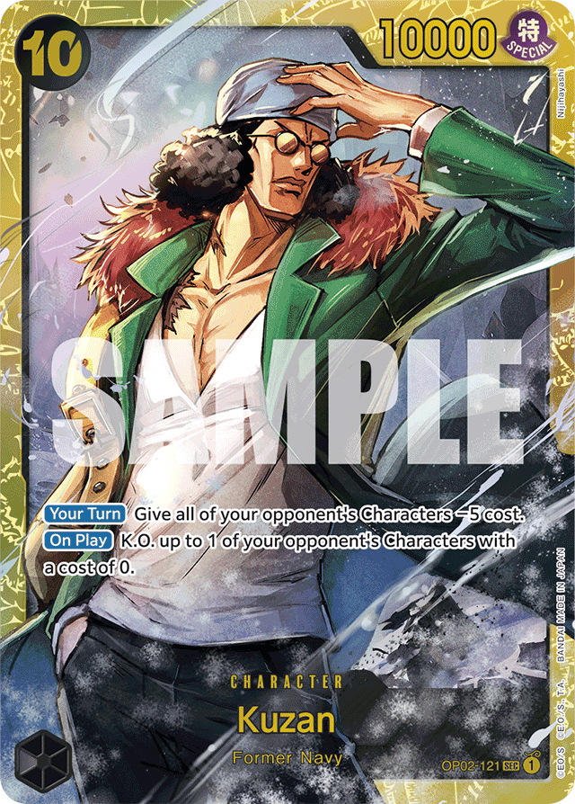 Kuzan - OP02-121 - Secret Rare (Reprint) - Paramount War