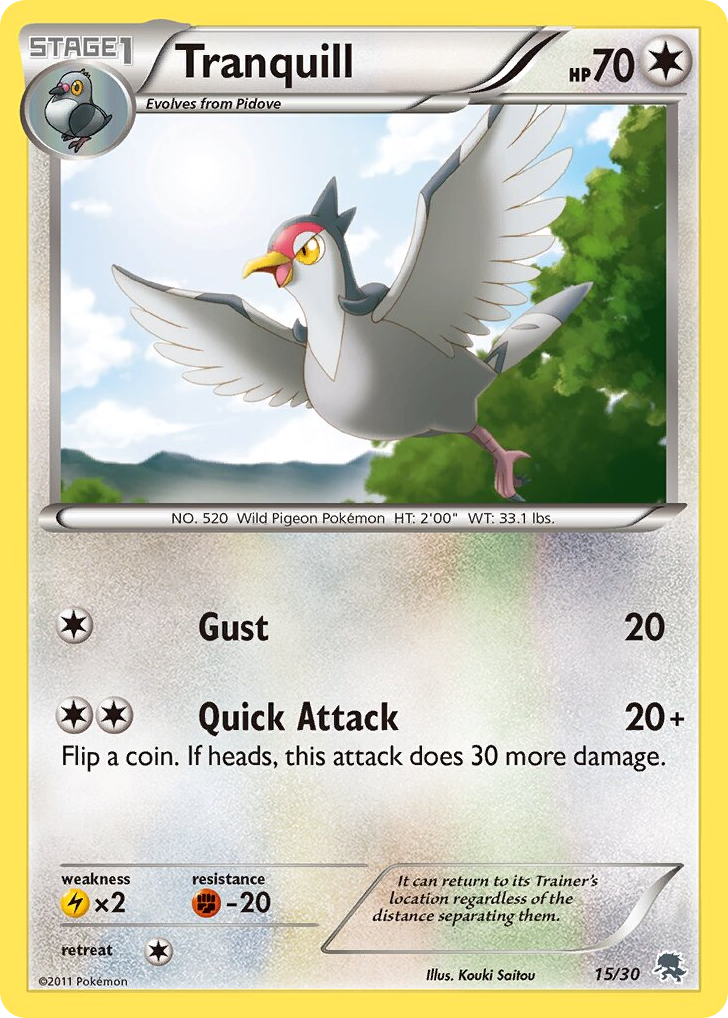 Tranquill - 15/30 - BW Trainer Kit Zoroark