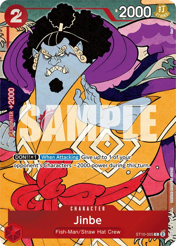 Jinbe - ST10-005 - Common (First Anniversary Alt Art) - Ultra Deck: The Three Captains