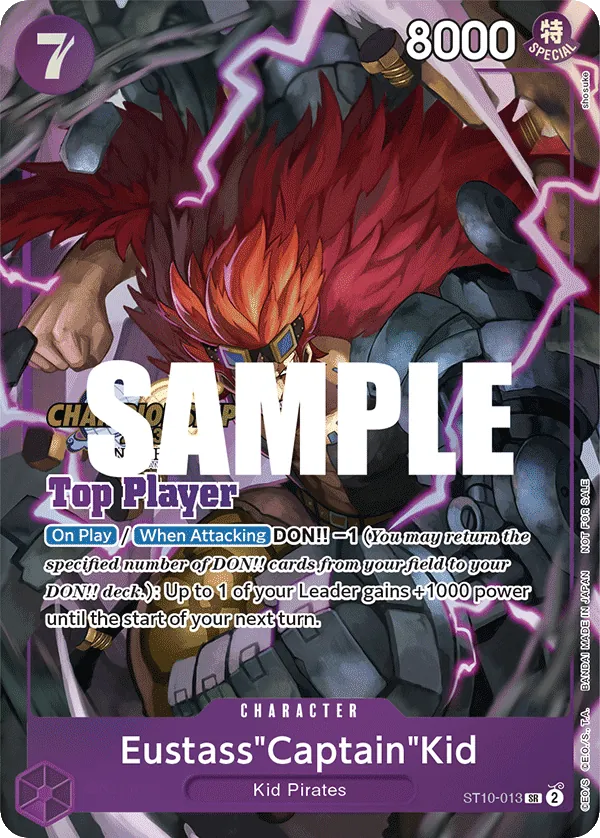 Eustass"Captain"Kid - ST10-013 - Super Rare (Top Player Stamp) - Ultra Deck: The Three Captains