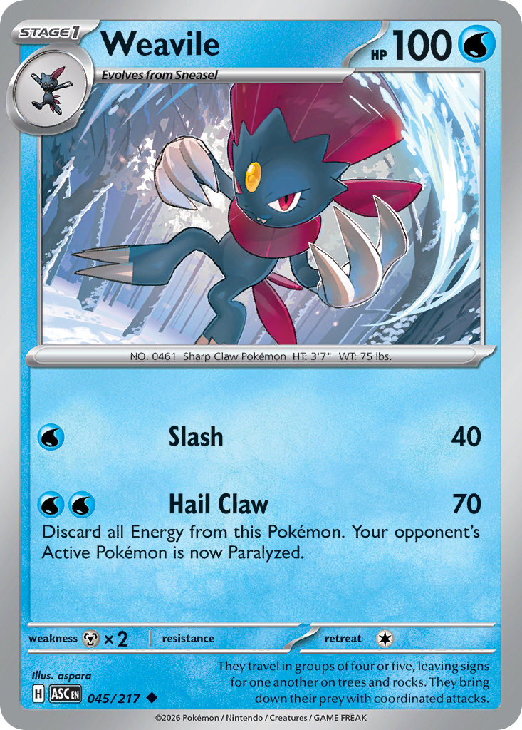Weavile - 045/217 - Ascended Heroes