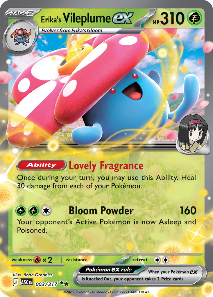 Erika's Vileplume ex - 003/217 - Ascended Heroes