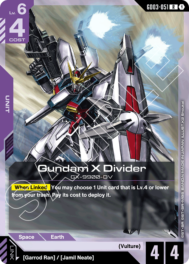 Gundam X Divider - GD03-051 - Rare - Steel Requiem