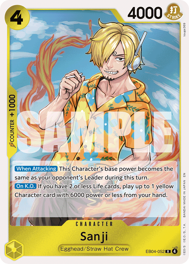 Sanji - EB04-052 - Rare - Egghead Crisis