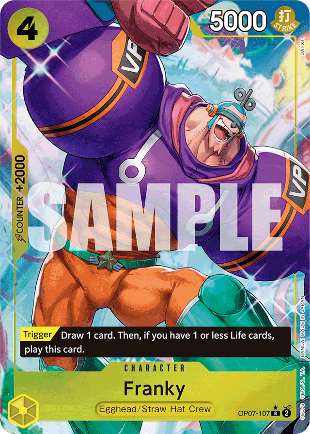 Franky - OP07-107 - Rare (Reprint) - 500 Years In The Future