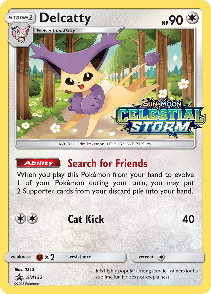 Delcatty - SM132 - SM Black Star Promos