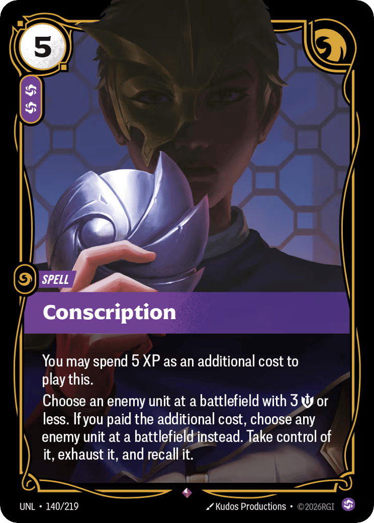 Conscription - 140/219 - Rare - Unleashed