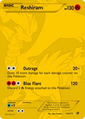 Reshiram - 114/113 - Legendary Treasures