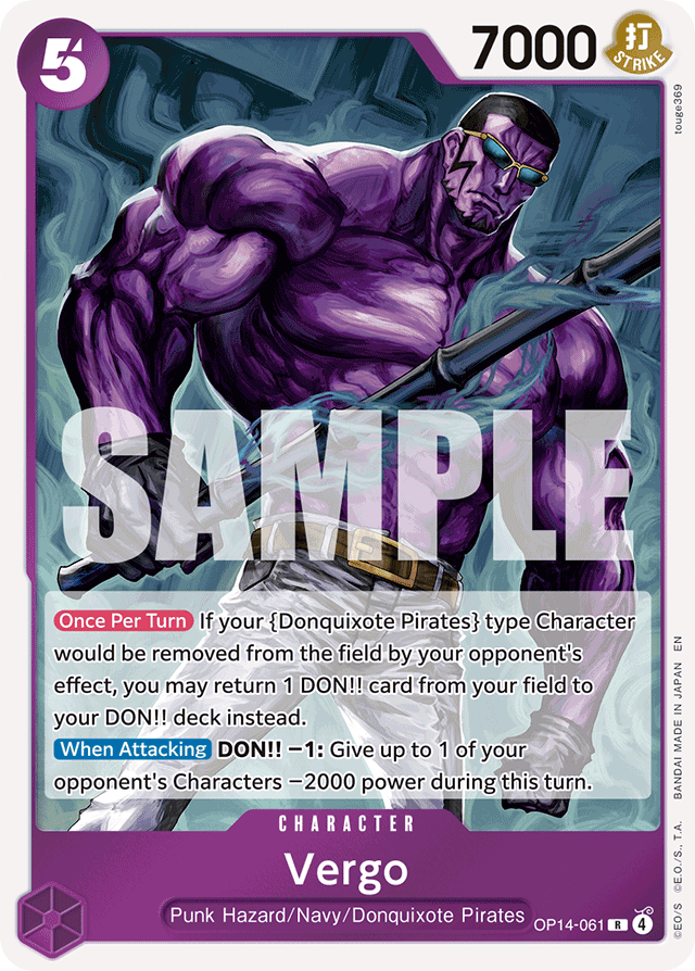 Vergo - OP14-061 - Rare - The Azure Sea's Seven