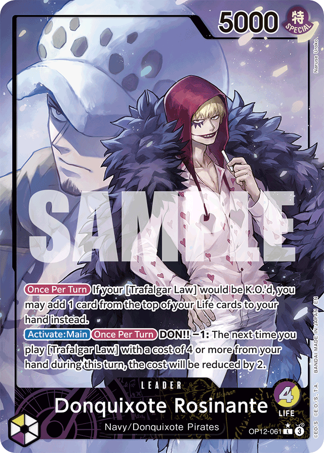 Donquixote Rosinante - OP12-061 - Leader (Alternate Art) - Legacy of the Master
