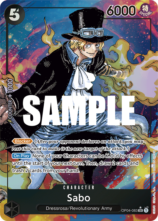Sabo - OP04-083 - Super Rare (Alternate Art) - Kingdoms of Intrigue
