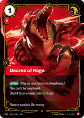 Decree Of Rage - 015/166 - Rare - Vendetta