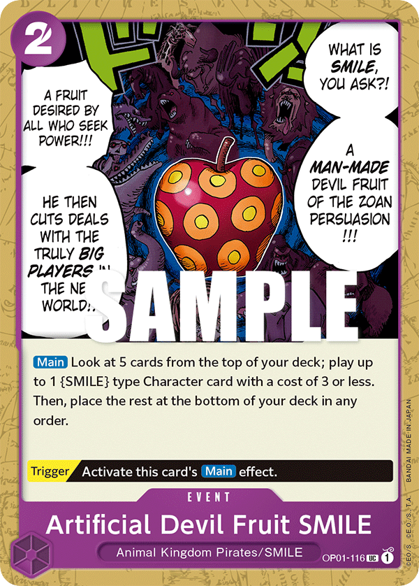 Artificial Devil Fruit SMILE - OP01-116 - Uncommon - Romance Dawn
