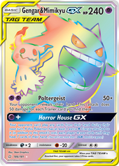 Gengar & Mimikyu-GX - 186/181 - Team Up