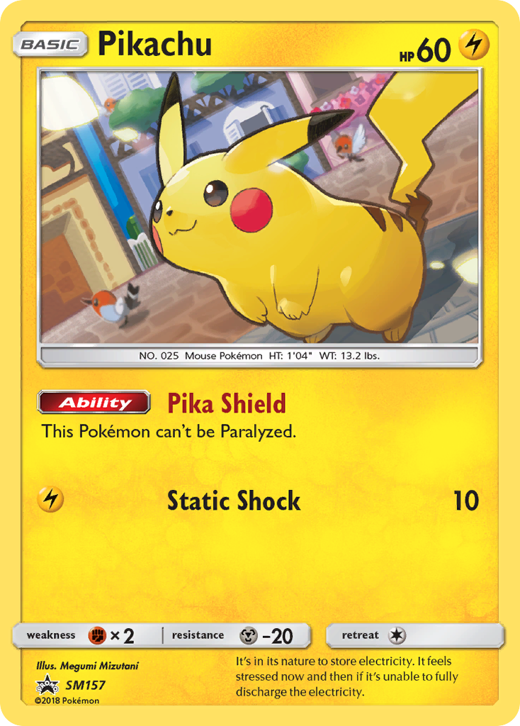 Pikachu - SM157 - SM Black Star Promos