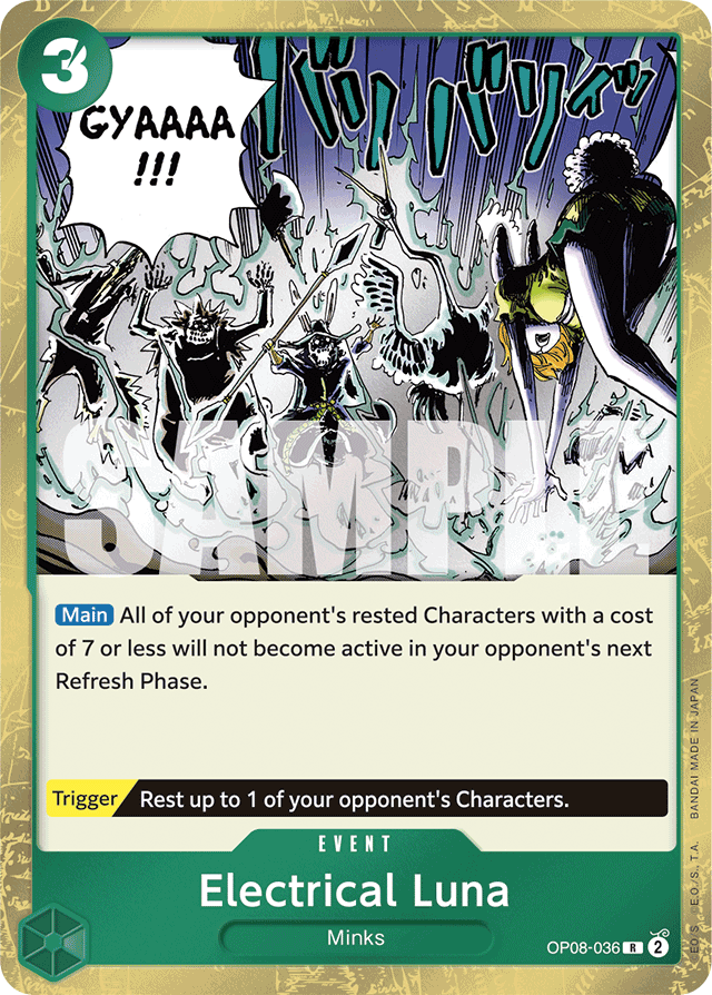 Electrical Luna - OP08-036 - Rare - Two Legends