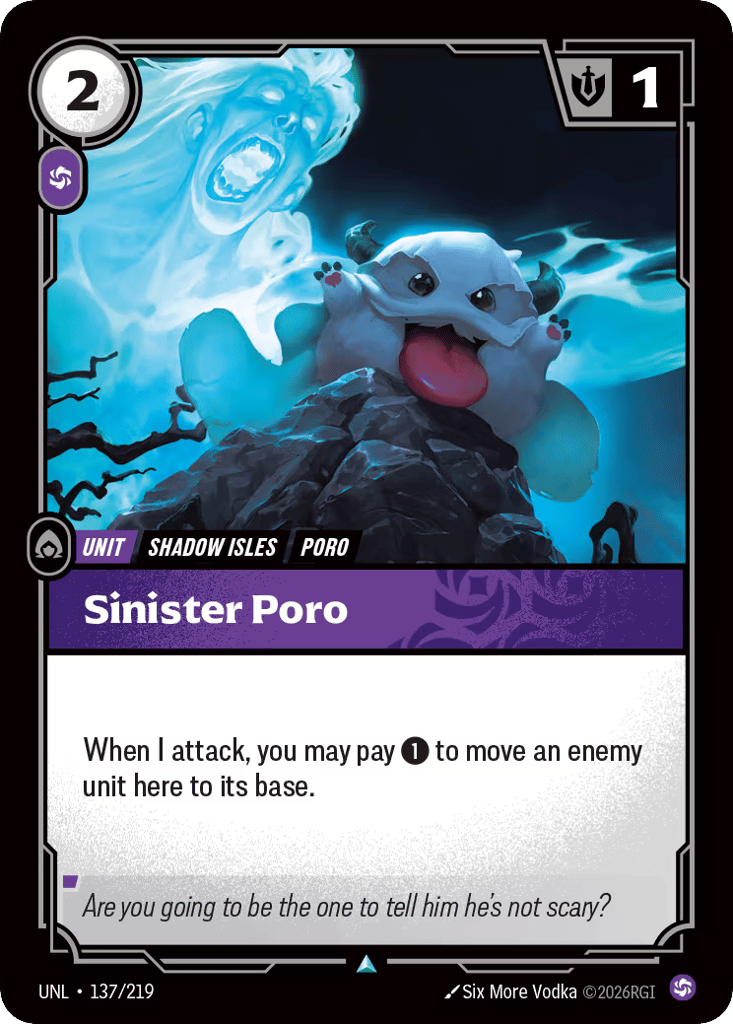 Sinister Poro - 137/219 - Uncommon - Unleashed