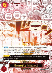 Honesty Impact - OP11-018 - Rare (Alternate Art) - A Fist Of Divine Speed