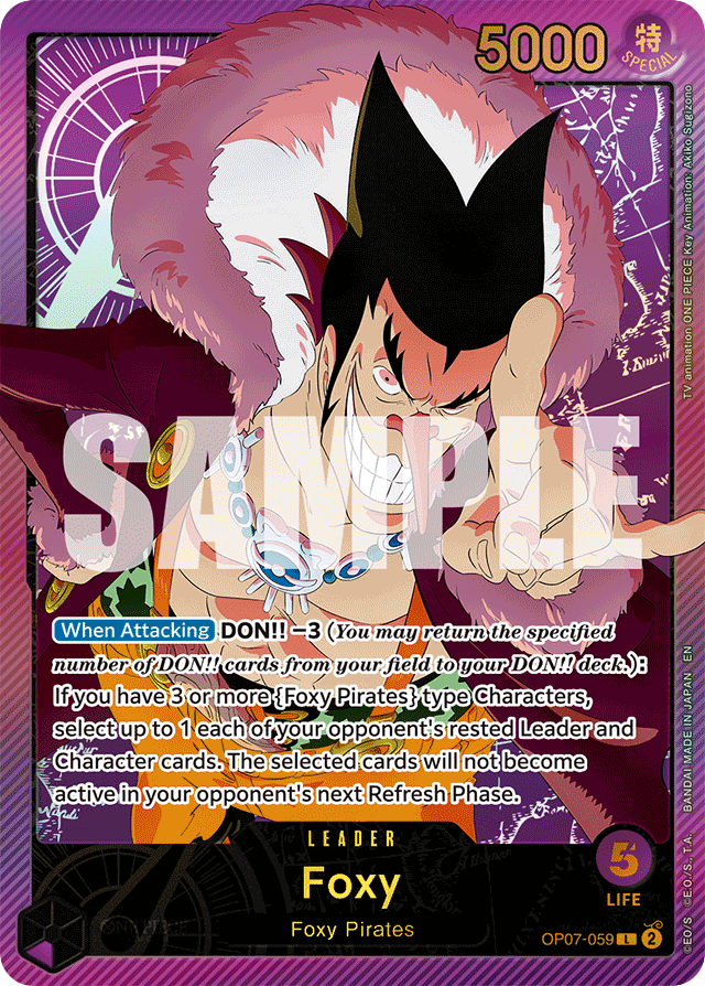 Foxy - OP07-059 - Leader (Special Alternate Art) - 500 Years In The Future