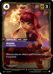 Annie, Stubborn - 010/024 - Rare - Proving Grounds
