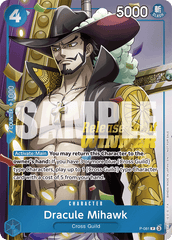 Dracule Mihawk - P-081 - Promo (Release Event Winner Stamp) - Promos