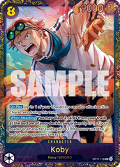 Koby - OP11-119 - Secret Rare (Treasure Cup Alt Art) - A Fist Of Divine Speed