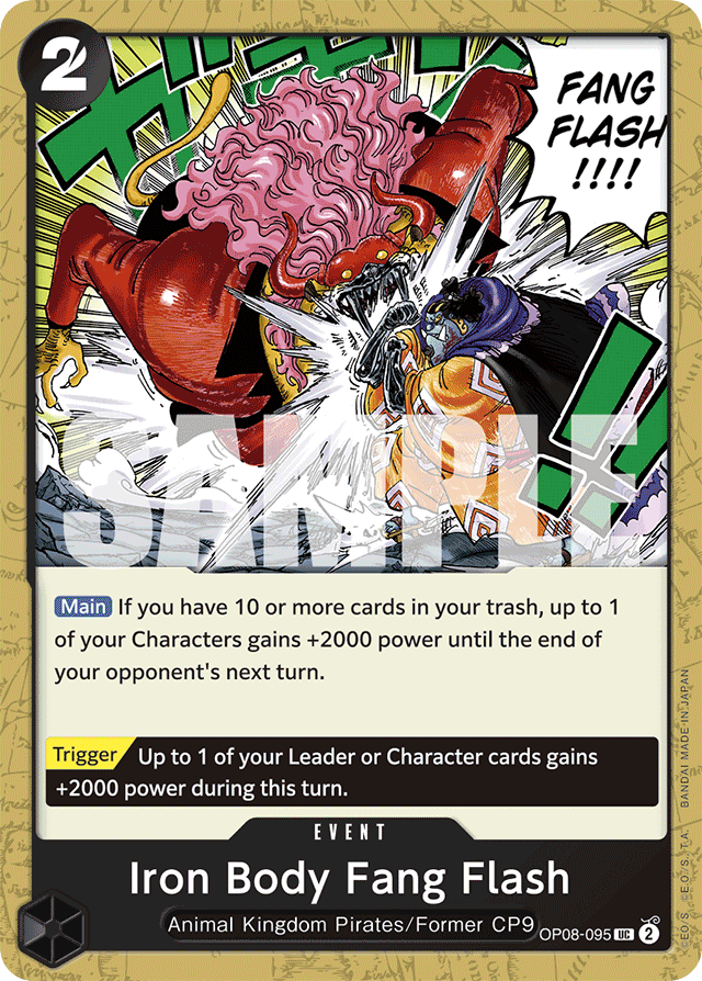 Iron Body Fang Flash - OP08-095 - Uncommon - Two Legends