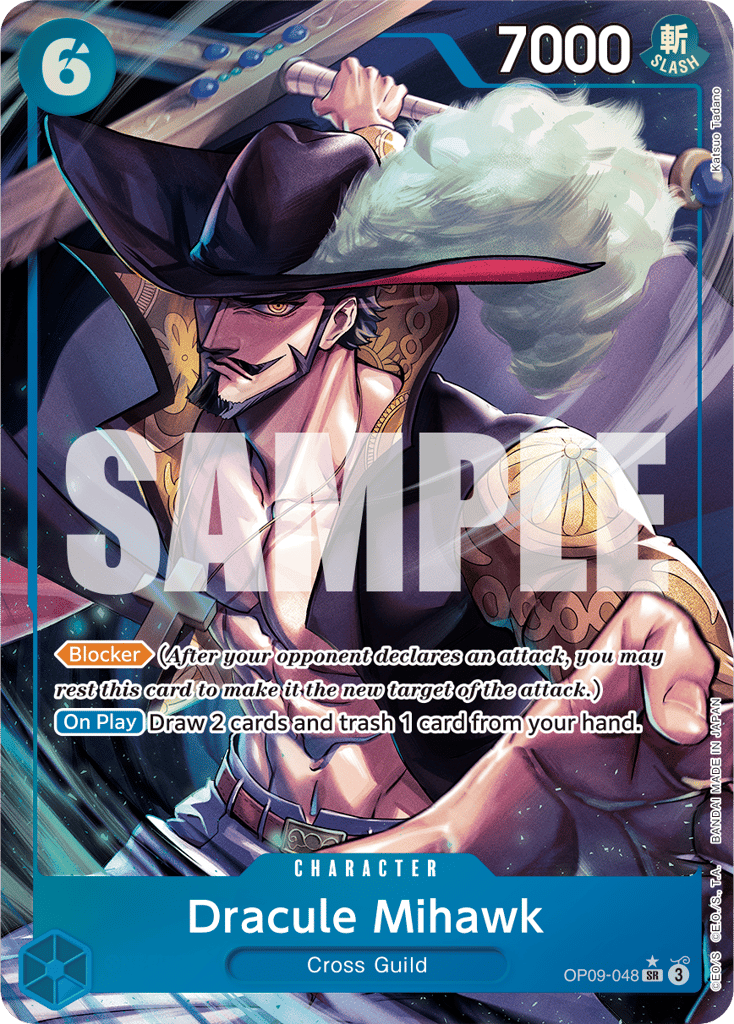 Dracule Mihawk - OP09-048 - Super Rare (Alternate Art) - Emperors In The New World