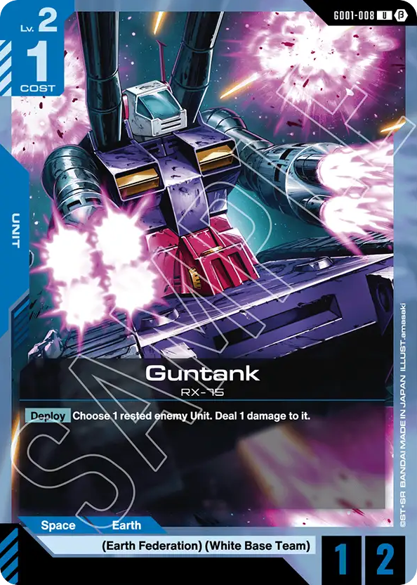 Guntank - GD01-008 - Uncommon (Beta) - Newtype Rising