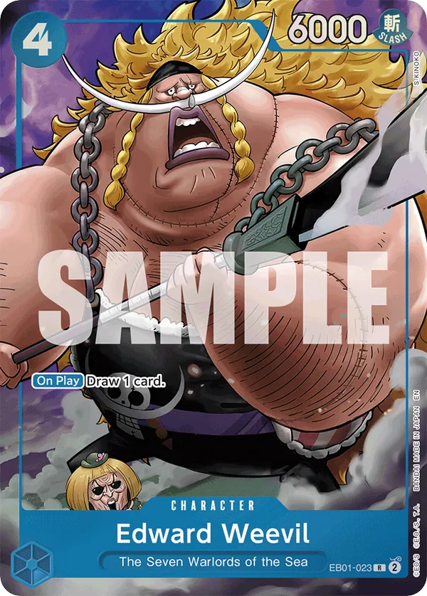Edward Weevil - EB01-023 - Rare (Seven Warlords Alt Art) - Memorial Collection
