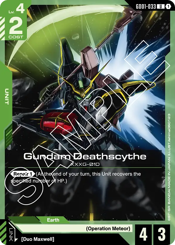 Gundam Deathscythe - GD01-033 - Uncommon - Newtype Rising