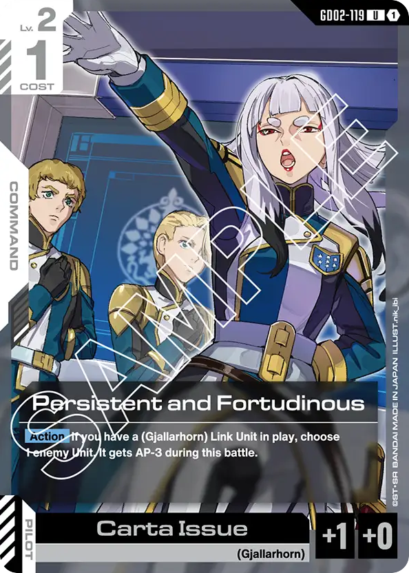 Persistent and Fortudinous - GD02-119 - Uncommon - Dual Impact