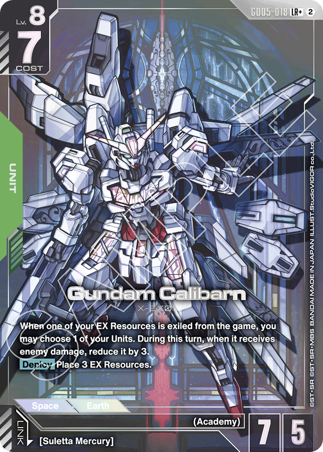 Gundam Calibarn - GD05-018 - Legend Rare (Alternate Art) - Freedom Ascension