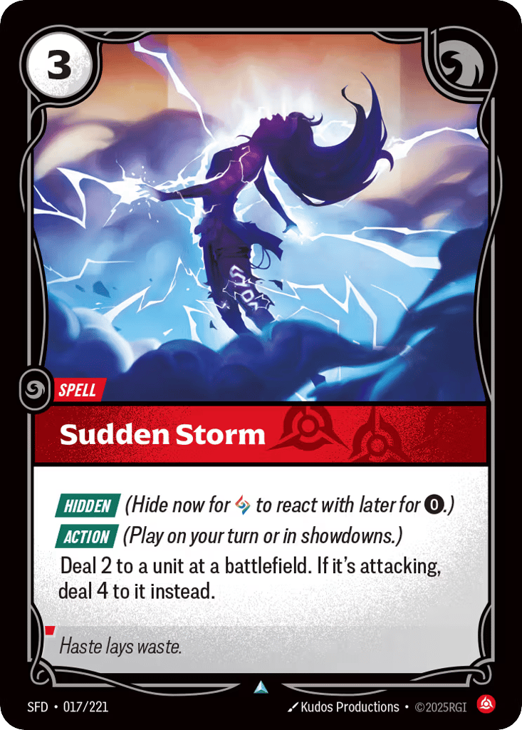 Sudden Storm - 017/221 - Uncommon - Spiritforged
